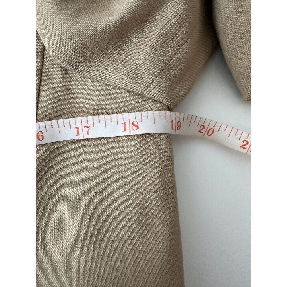 Style & Co Blazer Women Size 8 Beige Top Stretch Boho Corpcore Stretch Formal‎ - Picture 7 of 9